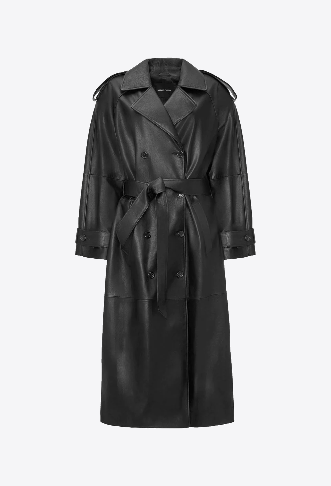 Trench coat in Leather